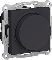 SCHNEIDER ELECTRIC Светорегулятор (диммер) ATLASDESIGN поворотно-нажимной 315Вт механизм карбон (ATN001034)