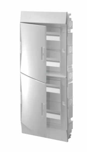 ABB Щит распределительный встраиваемый ЩРв-п Mistral41 48М пластиковый непрозрачная дверь без клемм (1SLM004100A1108)