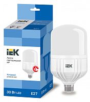 IEK Лампа светодиодная LED 30вт Е27 дневной (LLE-HP-30-230-65-E27)