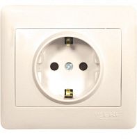 EKF София Розетка с заземлением 16А бежевая (ELR16-028-20)