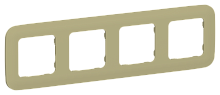 FLITE ARTISTIC Рамка 4-местная  оливковый (FI-M42-31-20-K26)
