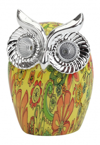 ЭРА Садовый светильник Филин на солнечной батарее, полистоун, 16 см ERAFYS01-01  (Б0038494)