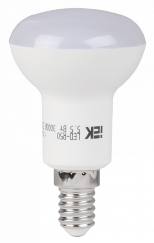 IEK Лампа светодиодная LED зеркальная 5.5вт E14 R50 белый (LL-R50-5-230-40-E14)