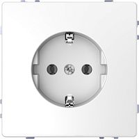 SCHNEIDER ELECTRIC Розетка D-Life 16А с заземляющим контактом и      шторками винтовые зажимы белый лотос SD (MTN2400-6035)
