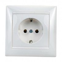 LEGRAND VALENA Розетка с заземлением в сборе винтовые зажимы белая (774423 )