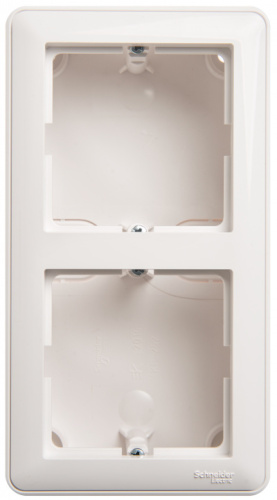 SCHNEIDER ELECTRIC W59 Коробка подъемная с рамкой двойная белый (KP-252-18)