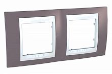 SCHNEIDER ELECTRIC UNICA-Хамелеон Рамка 2 поста лиловый/белый (MGU6.004.876)