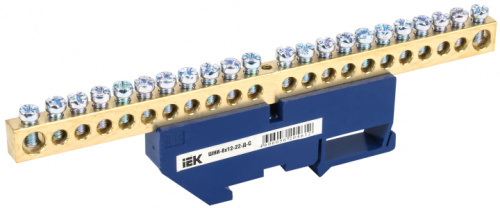IEK Шина N ноль на DIN-изоляторах ШНИ-8х12-22-Д-С