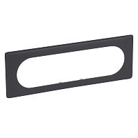 LEGRAND Рамка, 6/8 модулей, черная перкаль (066746 )