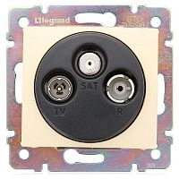 LEGRAND VALENA Розетка телевизионная TV-FM-SAT оконечная в рамку 10дБ слоновая кость (695619)
