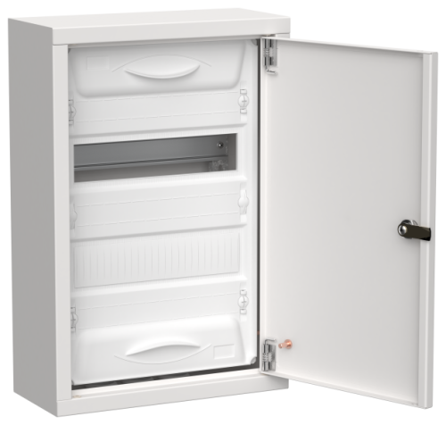 IEK TITAN 5 Корпус металлический ЩРн-24 (1х24) 460х310х140мм IP31 белый (одна дверь)  (TI5-50-N-024-31)