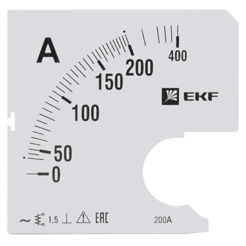 EKF Шкала сменная для A961 200/5А-1.5 PROxima (s-a961-200)