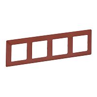 LEGRAND Valena LIFE Рамка 4 поста терракот универсальная (754074 )