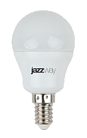 JAZZWAY Лампа светодиодная LED 7Вт E14 530Лм 230V/50Hz теплый матовый шар SP (1027856-2)