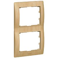 LEGRAND Galea Life Рамка 2 поста вертикальная Maple (771966 )