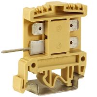 DKC Зажим проходной AFO.2/2+2 2.5 кв.мм бежевый с цельным контактом (ZAF400)