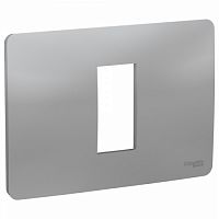 SCHNEIDER ELECTRIC Рамка UNICA MODULAR одномодульная алюминий (NU210130)