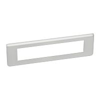 LEGRAND Рамка пластиковая Mosaic 10 модулей алюминий (79310 )