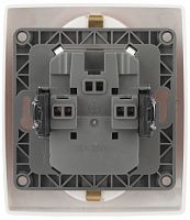 ЭРА Розетка 2X2P+E Schuko со шторками, 16A-250В, , белый, 12-2104-01 (Б0014699)