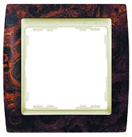 SIMON Рамка на 1 пост, S82, корень ореха - шампань (82915-68)