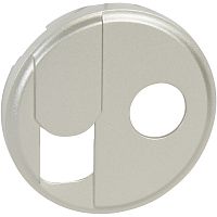 LEGRAND Celiane Панель лицевая для розетки телефонной+телевизионной RJ+TV титан (68539 )