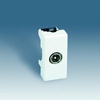 SIMON Розетка TV узкая, пайка, S27, белый (27475-34)