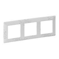 LEGRAND Valena LIFE Рамка 3 поста Эл грей универсальная (754123 )