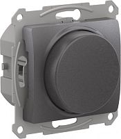 SCHNEIDER ELECTRIC GLOSSA Светорегулятор  (диммер) поворотно-нажимной, 315Вт, механизм, ГРАФИТ (GSL001330)