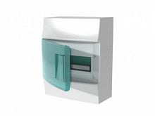 ABB Щит распределительный навесной ЩРн-п Mistral41 8М пластиковый зеленая дверь без клемм (1SPE007717F0320)