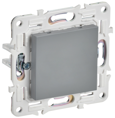 IEK SKANDY Заглушка с суппортом SK-C01Gr серый  (SK-PL10-K03)