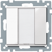 SCHNEIDER ELECTRIC SM Выключатель однокнопочный PLUS белый (MTN617119)