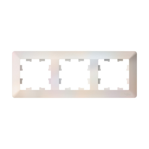 ATLASDESIGN AIR 3-постовая РАМКА, ЖЕМЧУГ (ATN220403) фото 2