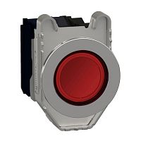 SCHNEIDER ELECTRIC Кнопка 22мм, 24В, красная, с подсветкой, 1НО, 1НЗ, заподлицо, металл (XB4FW34B5)