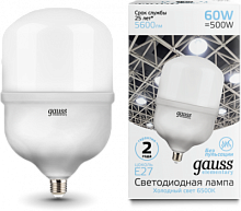 GAUSS Лампа светодиодная LED 60Вт T160 E27 5600lm 180-240V 6500K Elementary  (63236)