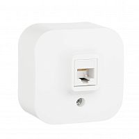 LEGRAND Quteo Розетка компьютерная RJ45 категория 5е UTP наружная белая (782224 )