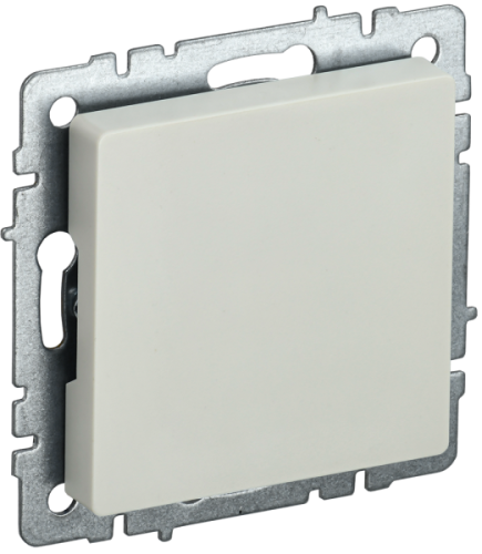 IEK BRITE Заглушка с суппортом МЗ10-БрКр бежевый (BR-PL10-K10)