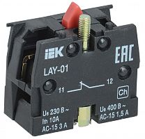 IEK Блок контактный 1р для серии LAY5 (BDK11)