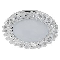 ЭРА Светильник под лампу Gx53, 220V,13W, хром/прозрачный DK84 CH/WH   (Б0020573)