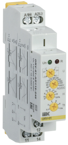IEK Реле напряжения ORV. 1ф 110-240 В AC/DC (ORV-01-AD110-240)
