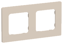 FLITE CLASSIC Рамка 2-местная  льняной (FI-M22-32-20-K88)