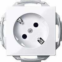 SCHNEIDER ELECTRIC Механизм розетки Schuko 45гр. белый (MTN2370-0325)