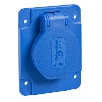 SCHNEIDER ELECTRIC Розетка 10/16A 65х85мм IP54 винтовые зажимы сбоку (PKS62B)