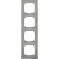 SCHNEIDER ELECTRIC M-Pure Decor Рамка 4 поста сталь/алюминий (MTN4040-3646)
