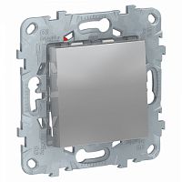 SCHNEIDER ELECTRIC Переключатель UNICA NEW одноклавишный перекрестный схема 7 10 AX 250 В алюминий (NU520530)