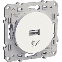 SCHNEIDER ELECTRIC ODACE Розетка USB белый (S52R408)
