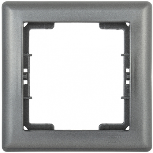 IEK Рамка 1 местная BOLERO антрацит (EMB12-K95)