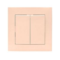 EKF Валенсия выключатель 2-кл. 10А кремовый EKF PROxima (EWV10-023-20)