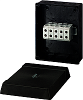 HENSEL Коробка клеммная 5 положений до 35/50мм2 210х260х116 IP66 черная стойкая к УФ (KF 5355)