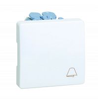 SIMON Кнопка клавишная звонок, 10А 250В, S27 слоновая кость (27150-62)