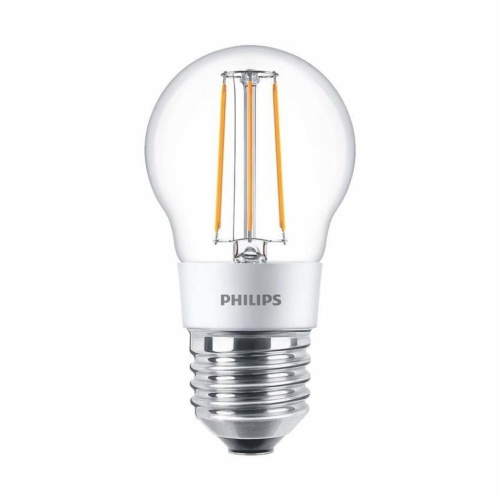 PHILIPS Лампа светодиодная LED 5(50)Вт Е27 2700К P45 прозрачный шар диммируемая  филамент (929001227608) фото 2